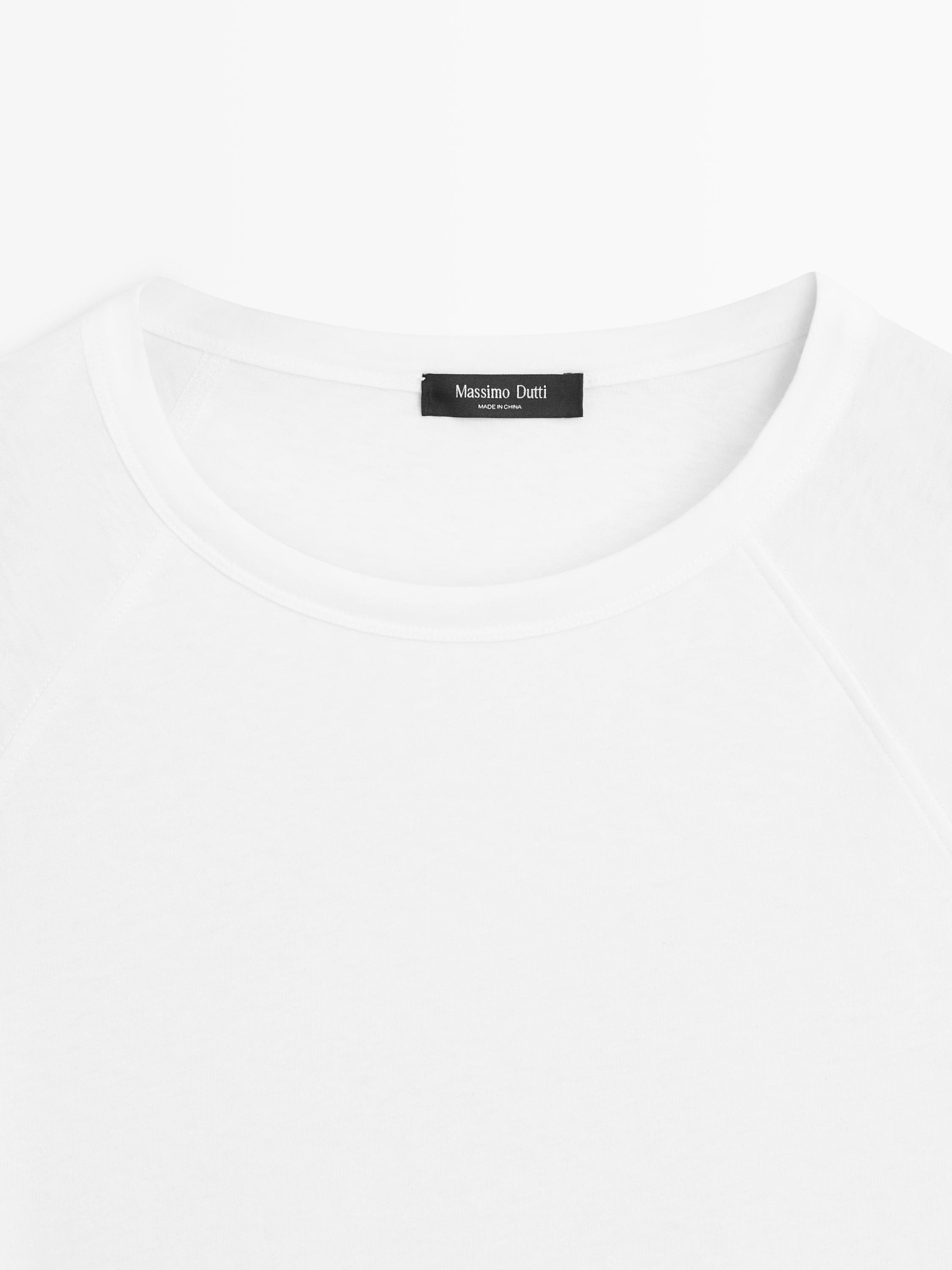 T-shirt à manches longues 100 % coton